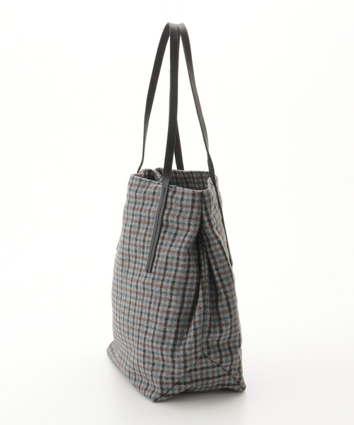 &Bridge（アンドブリッジ）の「Earth Made （アースメイド） トートバッグ（BRチェック）（トートバッグ・レディース・ブルー系2・99）」の3枚目の写真