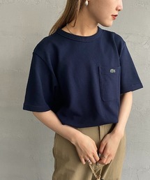 [LACOSTE/ラコステ] ワンポイントロゴ 鹿の子ポケットTシャツ