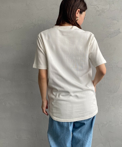 LACOSTE（ラコステ）の「[LACOSTE/ラコステ] ワンポイントロゴ 鹿の子ポケットTシャツ（Tシャツ/カットソー・レディース・ネイビー/ホワイト/ブラック・3/4/5/2）」の18枚目の写真