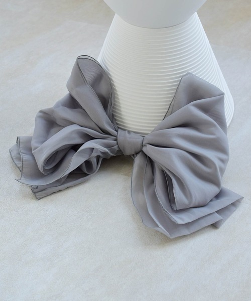 utatane（ウタタネ）の「飾り帯 オーガンジー プチ兵児帯（和装小物・レディース・ライトブルー/ミント/クリーム/マスタード/ネイビー/オフホワイト/スモークピンク/ワイン/グレー/ブラック/イエロー/グリーン・FREE）」の19枚目の写真