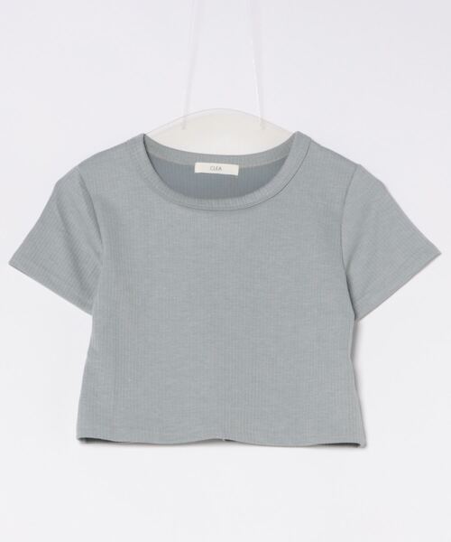 CLEA（クレア）の「【2点SET】リボンレースビスチェレイヤード半袖トップス（Tシャツ/カットソー・レディース・ホワイト/アイボリー/グレー・FREE）」の8枚目の写真