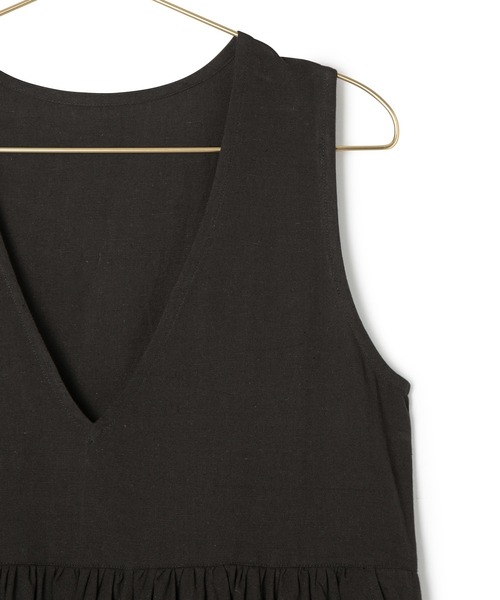 ROPE' PICNIC（ロペピクニック）の「麻混ワンピース/リンクコーデ（ワンピース・レディース・ブルー/スミクロ・38）」の15枚目の写真