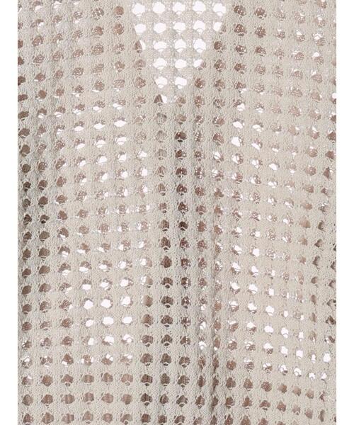 sm2rhythm(サマンサモスモスリズム)の「メッシュ編みVネックニットカーディガン(カーディガン/ボレロ・レディース・ブルー/シルバーグレー/ベージュ・F)」の21枚目の写真