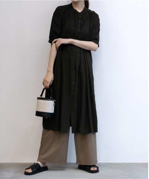 Howdy Marie インドレーヨン ギャザーワンピース（ワンピース）｜Howdy  