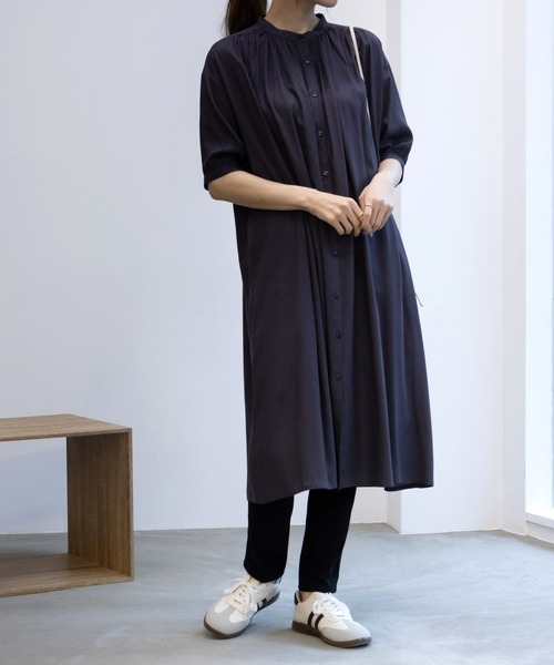 Howdy Marie インドレーヨン ギャザーワンピース（ワンピース）｜Howdy  