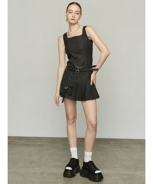 EMODA（エモダ）の「コードクロスバルキーサンダル（サンダル・レディース・ホワイト/ブラック・LARGE/MEDIUM/SMALL）」の9枚目の写真