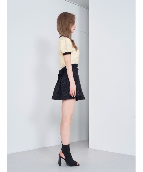 Darich（ダーリッチ）の「バックリボンパフショルニットトップス