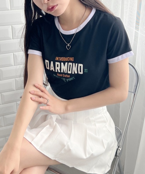 SOLLON.(ソルロン)の「ロゴプリントリンガーTシャツ(Tシャツ/カットソー・レディース・グリーン/グレー/ホワイト/ブラック・M)」の19枚目の写真