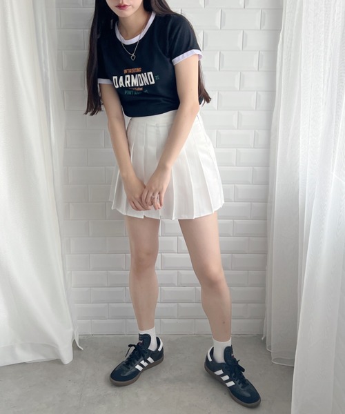 SOLLON.(ソルロン)の「ロゴプリントリンガーTシャツ(Tシャツ/カットソー・レディース・グリーン/グレー/ホワイト/ブラック・M)」の22枚目の写真