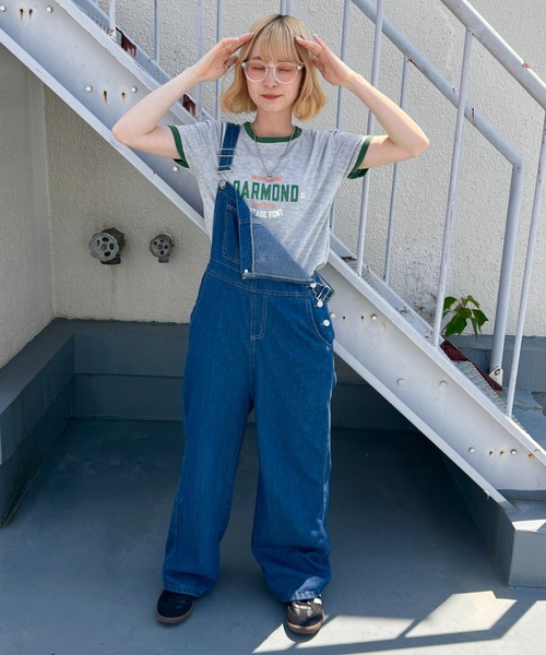 SOLLON.(ソルロン)の「ロゴプリントリンガーTシャツ(Tシャツ/カットソー・レディース・グリーン/グレー/ホワイト/ブラック・M)」の16枚目の写真