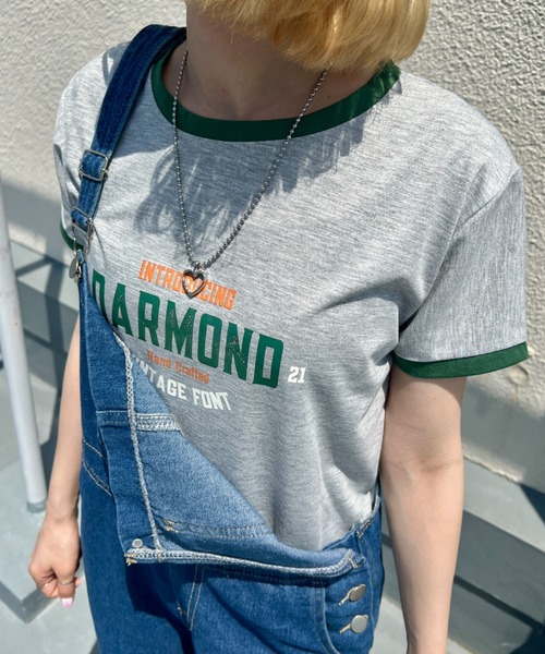 SOLLON.(ソルロン)の「ロゴプリントリンガーTシャツ(Tシャツ/カットソー・レディース・グリーン/グレー/ホワイト/ブラック・M)」の9枚目の写真