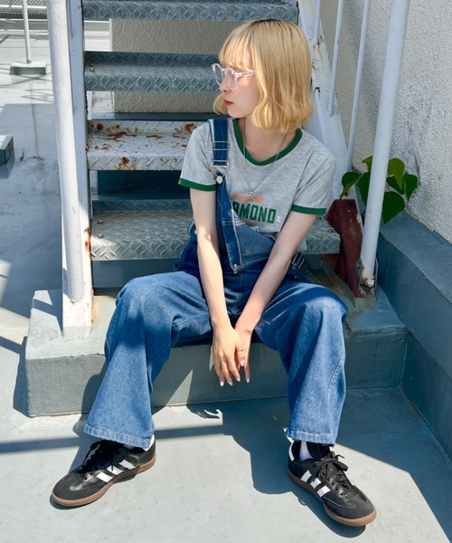 SOLLON.(ソルロン)の「ロゴプリントリンガーTシャツ(Tシャツ/カットソー・レディース・グリーン/グレー/ホワイト/ブラック・M)」の8枚目の写真