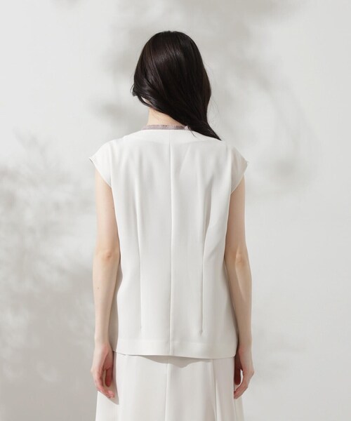 PROPORTION BODY DRESSING（プロポーションボディドレッシング）の「ジレ×リブノースリニットセット / 1214250602（テーラードジャケット・レディース・ブラウン系その他/ホワイト系その他・SMALL/MEDIUM）」の16枚目の写真