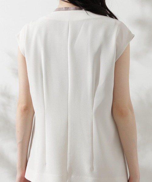 PROPORTION BODY DRESSING（プロポーションボディドレッシング）の「ジレ×リブノースリニットセット / 1214250602（テーラードジャケット・レディース・ブラウン系その他/ホワイト系その他・SMALL/MEDIUM）」の13枚目の写真