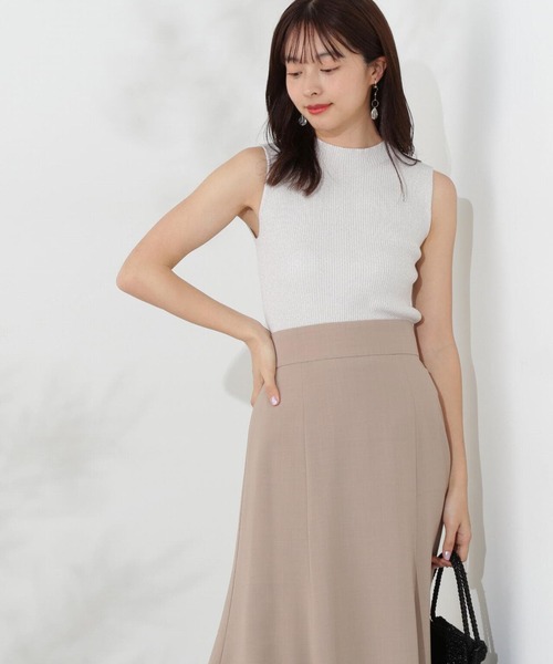 PROPORTION BODY DRESSING（プロポーションボディドレッシング）の「ジレ×リブノースリニットセット / 1214250602（テーラードジャケット・レディース・ブラウン系その他/ホワイト系その他・SMALL/MEDIUM）」の3枚目の写真