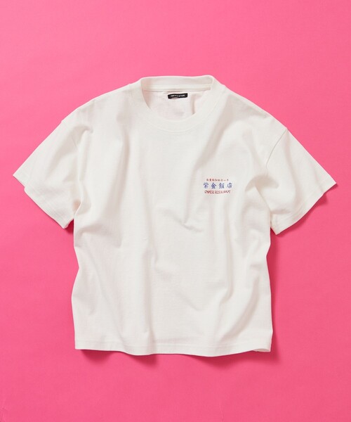 FREAK'S STORE(フリークスストア)の「限定展開 キッズ ビッグシルエット バックプリント クルーネック Tシャツ / 中華 チャイナデザイン / 紫金飯店(Tシャツ/カットソー・キッズ・チャコールグレー/サックスブルー/ホワイト・130/150/140/120)」の12枚目の写真