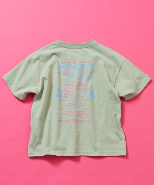 FREAK'S STORE(フリークスストア)の「限定展開 キッズ ビッグシルエット バックプリント クルーネック Tシャツ / 中華 チャイナデザイン / 紫金飯店(Tシャツ/カットソー・キッズ・チャコールグレー/サックスブルー/ホワイト・130/150/140/120)」の13枚目の写真