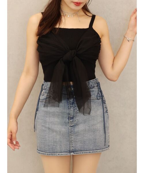 チュールリボンビスチェ（キャミソール）｜EATME（イートミー）