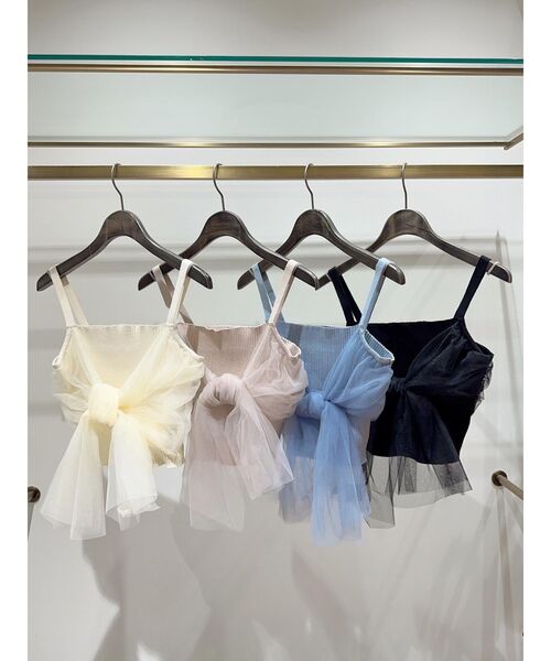 チュールリボンビスチェ（キャミソール）｜EATME（イートミー）