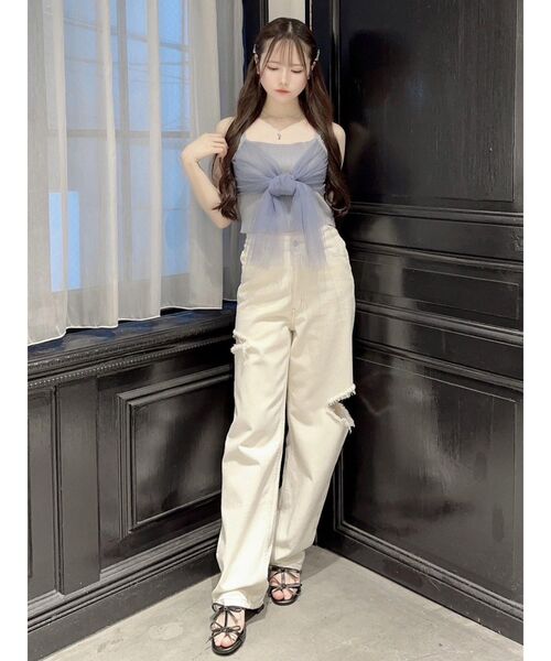 チュールリボンビスチェ（キャミソール）｜EATME（イートミー）