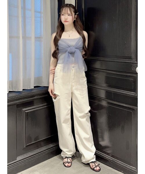 チュールリボンビスチェ（キャミソール）｜EATME（イートミー）