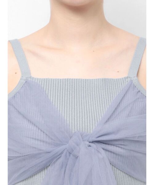 チュールリボンビスチェ（キャミソール）｜EATME（イートミー）