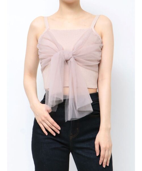 チュールリボンビスチェ（キャミソール）｜EATME（イートミー）