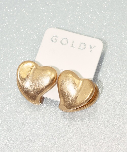 GOLDY（ゴールディ）の「スピーシーズ オブ ハート プランプ ワンタッチ ピアス（ピアス（両耳用）・レディース・シルバー/ゴールド/シルバー系その他/ゴールド系その他・FREE）」の7枚目の写真
