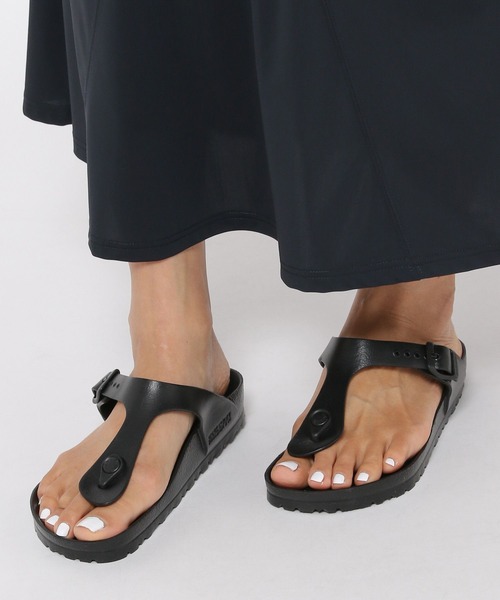 BIRKENSTOCK（ビルケンシュトック）の「【HEREIAM】BIRKENSTOCK(ビルケンシュトック)／GIZEH EVA（サンダル・レディース・ホワイト/ブラック・SMALL/MEDIUM）」の2枚目の写真