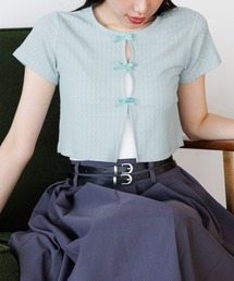 3.3 Field Trip  | 3.3 Field Trip／サテンリボン ショートカーディガン(Tシャツ/カットソー)
