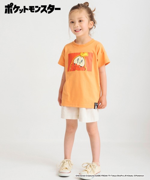 BRANSHES(ブランシェス)の「【Pokemon/ポケットモンスター(ポケモン)】半袖Tシャツ(Tシャツ/カットソー・キッズ・アイボリー/ピンク/ブラック/チャコールグレー/オレンジ/ライトグリーン/サックスブルー・110/120/100/140/150/130)」の12枚目の写真