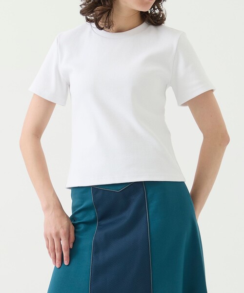 CITY TOKYO(シティトウキョウ)の「【洗濯機洗い可能】ベアテレココンパクトティー(Tシャツ/カットソー・レディース・ブラック/オレンジ/ホワイト・FREE)」の2枚目の写真
