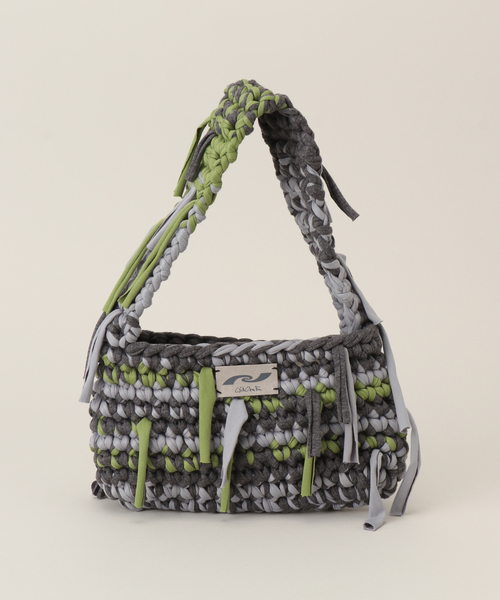 Oriens JOURNAL STANDARD（オリエンス ジャーナルスタンダード）の「【allergy x cycle by myobx Oriens】 kint ha：ショルダーバッグ（ショルダーバッグ・レディース・チャコールグレー/ネイビー・FREE）」の2枚目の写真