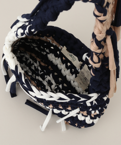 Oriens JOURNAL STANDARD（オリエンス ジャーナルスタンダード）の「【allergy x cycle by myobx Oriens】 kint ha：ショルダーバッグ（ショルダーバッグ・レディース・チャコールグレー/ネイビー・FREE）」の6枚目の写真