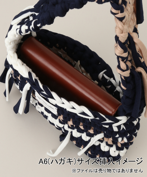 Oriens JOURNAL STANDARD（オリエンス ジャーナルスタンダード）の「【allergy x cycle by myobx Oriens】 kint ha：ショルダーバッグ（ショルダーバッグ・レディース・チャコールグレー/ネイビー・FREE）」の7枚目の写真