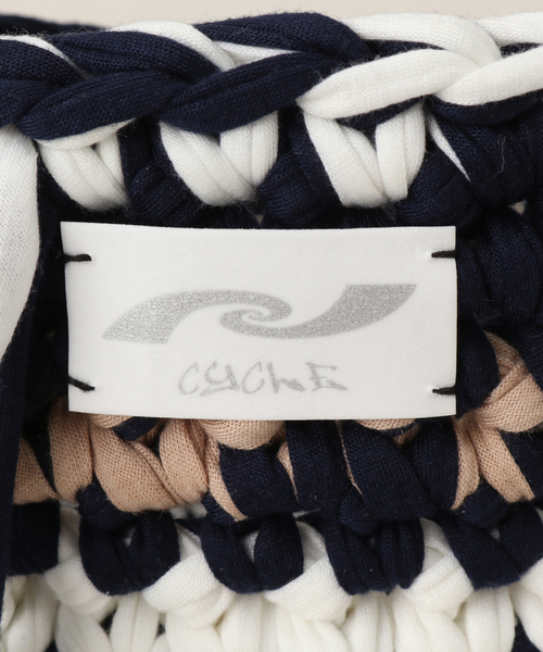 Oriens JOURNAL STANDARD（オリエンス ジャーナルスタンダード）の「【allergy x cycle by myobx Oriens】 kint ha：ショルダーバッグ（ショルダーバッグ・レディース・チャコールグレー/ネイビー・FREE）」の8枚目の写真