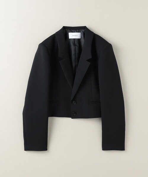ASTRAET（アストラット）の「＜ASTRAET＞クロップ 2ボタン テーラードジャケット（テーラードジャケット・レディース・ブラック・1/0）」の4枚目の写真