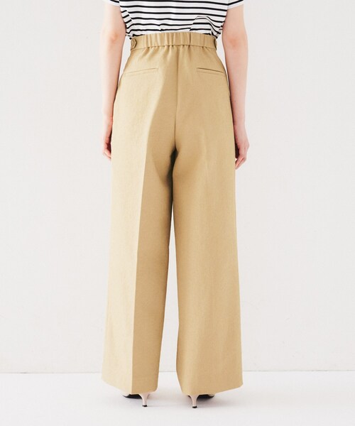 UNTITLED（アンタイトル）の「【洗える/ドライタッチ】センタープレス ワイドパンツ（その他パンツ・レディース・オフホワイト/チャコールグレー/キャメル・00/01/02/03/04/42/44/46/48/50）」の18枚目の写真