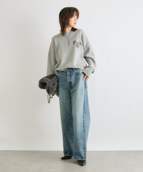 RIVE DROITE（リヴドロワ）の「【様々な付け方を楽しめる】パールトップコードネックレス（ネックレス・レディース・ブラック・FREE）」の4枚目の写真