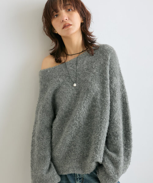 RIVE DROITE（リヴドロワ）の「【様々な付け方を楽しめる】パールトップコードネックレス（ネックレス・レディース・ブラック・FREE）」の6枚目の写真