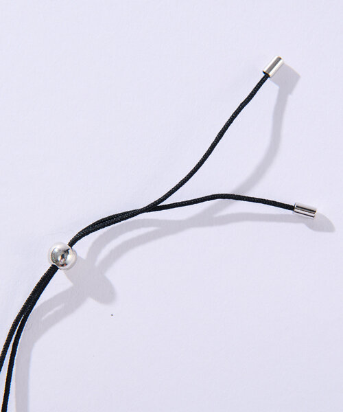 RIVE DROITE（リヴドロワ）の「【様々な付け方を楽しめる】パールトップコードネックレス（ネックレス・レディース・ブラック・FREE）」の10枚目の写真