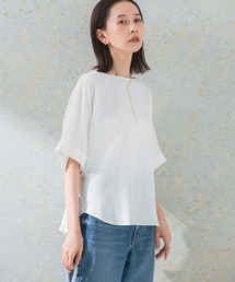 URBAN RESEARCH ROSSO WOMEN | 5分袖バックタックプルオーバー(シャツ/ブラウス)