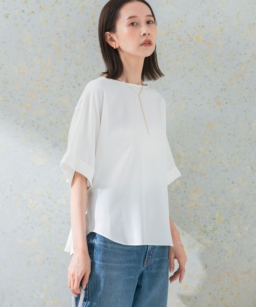 【セール】5分袖バックタックプルオーバー（シャツ/ブラウス）｜URBAN RESEARCH ROSSO WOMEN（アーバンリサーチ ロッソ）