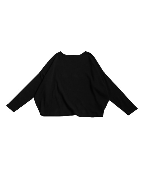 antiqua（アンティカ）の「シュッと美 コクーン リブニット（Tシャツ/カットソー・レディース・ブルー/チャコールグレー/ブラック/アイボリー/グリーン/レッド/杢グレー/グレイッシュベージュ/カーキ・V/B）」の19枚目の写真