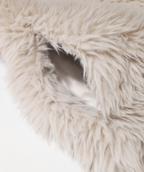 coca（coca）（コカ）の「フェイクファーベスト ポケット付き（ベスト・レディース・グレー/ライトベージュ/グレイッシュベージュ・L/M）」の18枚目の写真