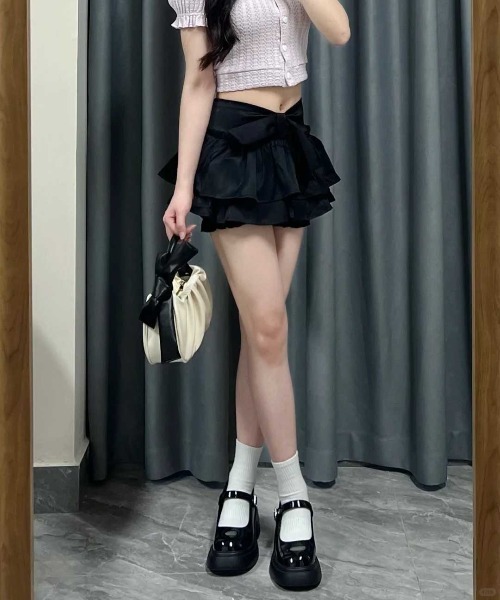 WEGO（ウィゴー）の「WEGO/リボンハンドバッグ（ハンドバッグ・レディース・アイボリー・FREE）」の13枚目の写真