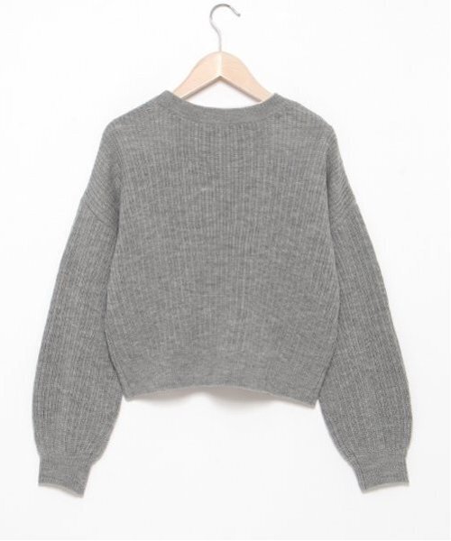 by LOVEiT（バイラビット）の「リボンカーディガンTシャツセット（ニット/セーター・キッズ・グレー/アイボリー/ブラック・120cm/130cm/140cm/150cm/160cm）」の4枚目の写真