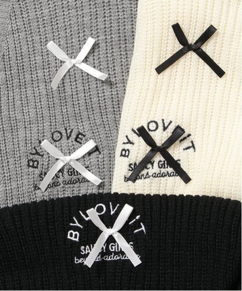 by LOVEiT（バイラビット）の「リボンカーディガンTシャツセット（ニット/セーター・キッズ・グレー/アイボリー/ブラック・120cm/130cm/140cm/150cm/160cm）」の8枚目の写真