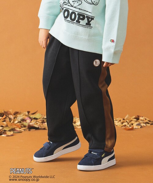 B:MING by BEAMS（ビーミングバイビームス）の「裏シャギー トラック パンツ 2024FW（100～150cm）（スラックス・キッズ・オフホワイト/ブラック・100/120/130/140/150/110）」の14枚目の写真