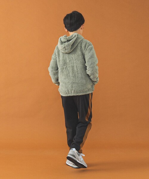 B:MING by BEAMS（ビーミングバイビームス）の「裏シャギー トラック パンツ 2024FW（100～150cm）（スラックス・キッズ・オフホワイト/ブラック・100/120/130/140/150/110）」の20枚目の写真